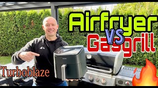 Gasgrill gegen Heißluftfritteuse  COSORI Turboblaze  Airfryer 6L [upl. by Hahnert46]