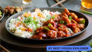 Chicken Manchurian Recipe by Best Foods Explorer Rice Recipe chicken Manchurian Restaurant style [upl. by Arbmat325]