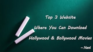 Top 3 Website To Download Hollywood amp Bollywood Movies in Dual Audio HindiEnglish [upl. by Thurston999]