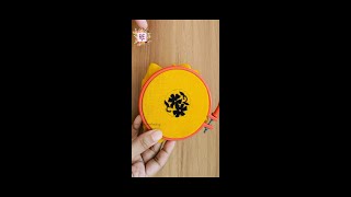 Hand Embroidery easy design Rimu Hand Embroidery Live [upl. by Davena]