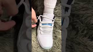 How to laces Jordan 11 Low Tutorial Best Way [upl. by Hoashis]