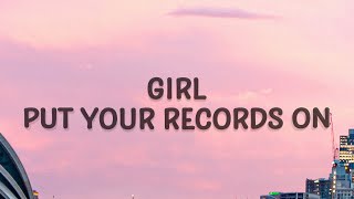 Ritt Momney  Girl put your records on Lyrics [upl. by Orvan]