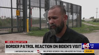 Border Patrol reaction on Bidens visit [upl. by Loughlin557]