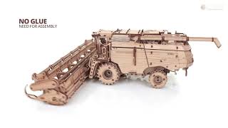 Combine Maaidorser  Grain Harvesting Combine GH800  3380  Eco Wood Art  BuilDIY [upl. by Herbst]