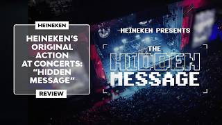 ▷ HEINEKENs ORIGINAL CONCERT ACTION  quotHidden Messagequot 2024 [upl. by Anafetse]