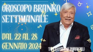 🌟 Oroscopo Settimanale di Branko 2228 Gennaio 2024 Scopri le Stelle con AstroGuida Stellare 🌠 [upl. by Beutler461]