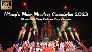 2023 Mickey’s Most Merriest Celebration 8K  Mickeys Very Merry Christmas Party stage show [upl. by Kcirderfla279]