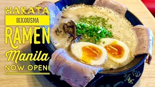 Hakata Ikkousha Ramen Manila Now Open Festival Mall Filinvest City Alabang [upl. by Leaj410]