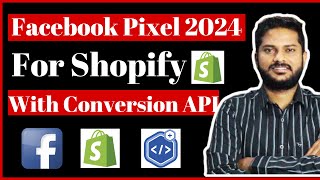 How to Connect Facebook Pixel to Shopify 2024  Facebook Pixel with Shopify integration [upl. by Kristo]