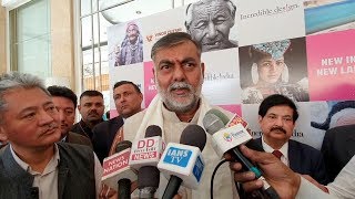 Union Minister Prahlad Singh Patel speaks on tourism in Ladakh [upl. by Marmawke933]