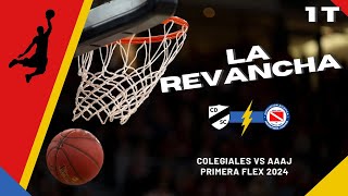 Colegiales vs AAAJ 1 tiempo Primera Flex 2024 [upl. by Lrad973]