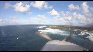 Kalaupapa Airport PHLU Landing Runway 5  Molokai Island Hawaii [upl. by Gayler37]