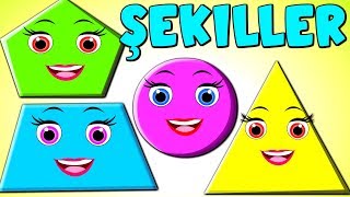 Şekiller şarkısı  Shapes in Turkish  Şekilleri öğreniyorum  Balon TV  Çizgi Film Bebek Şarkıları [upl. by Ingles]