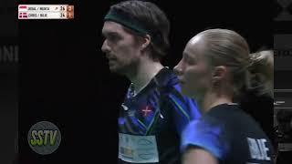 Rinov RivaldyPitha Mentari vs Mathias Christiansen Alexandra Bøje  SF Malaysia Masters 2024 [upl. by Allecram]