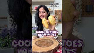 Cook Potatoes in FOUR Minutes NO PRESSURE COOKER method 😍 [upl. by Flem621]