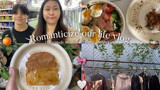 🤍🎀Romanticize life vlog in Vientiane Laos🥧🍎 Homemade meals Apple pie cat raising and shopping [upl. by Enasus369]