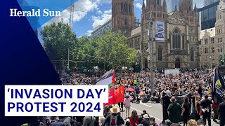 ‘Invasion Day’ protest in Melbourne [upl. by Prader]