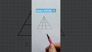 Wie viele Dreiecke RÄTSEL Auflösung 🤔😁 mathe endlichkapiert mathematikfee matherätsel rätsel [upl. by Oruhtra867]