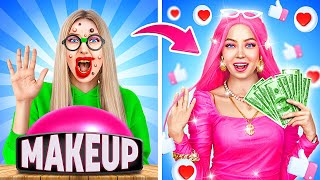 Extreme Beauty Hacks  Transformation From Bruh To Popular [upl. by Gentes]