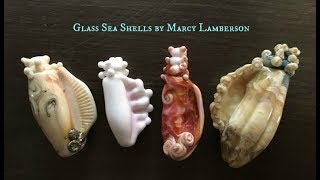 How To Make a Lampwork Glass Sea Shell Bead with Marcy Lamberson [upl. by Idroj]