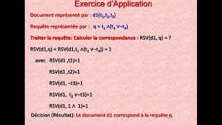 Recherche dInformation Modèle Booléen de Base Strict Exercice Corrigé  Partie 4 [upl. by Shela]