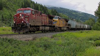 CP 9770 West  CPKC 313 Canola  CP Cranbrook Sub  Sparwood British Columbia [upl. by Botsford]