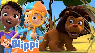 Blippi amp Meekah Trip To The East African Savanna  Blippi amp Meekah Challenges and Games for Kids [upl. by Irek]