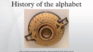 History of the alphabet [upl. by Corina]