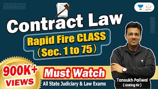 Contract Law  Rapid fire class Sec 175  Contract Law  Linking Laws  By Tansukh Paliwal [upl. by Weywadt]