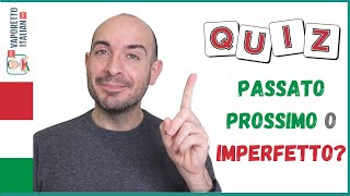 QUIZ PASSATO PROSSIMO o IMPERFETTO  Impara litaliano con Francesco [upl. by Pietrek]