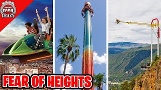 Top 10 SCARIEST Rides  Fear of Heights [upl. by Notsirhc101]