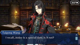 【FGO】Taigong Wang Taikoubous Valentines Scene English Translation  FateGrand Order [upl. by Eirek]