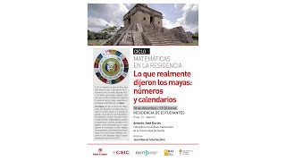 quotLo que realmente dijeron los mayas números y calendariosquot Antonio José Durán [upl. by Bensky301]