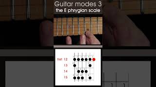 How to play the E Phrygian scale Modes 3 guitar scale lesson guitarscales [upl. by Nyluqcaj]