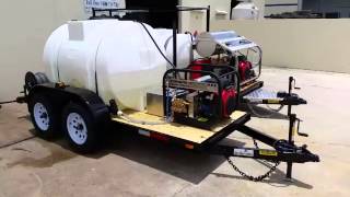 HYDRO TEK COLD WATER 3000PSI  10 GPM TRAILER [upl. by Burney]