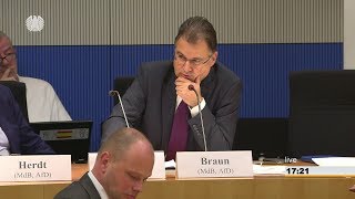 AfD  Jürgen Braun stellt Fragen zu Minderheiten im Nahen und Mittleren Osten [upl. by Euqinahs]