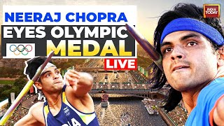 Neeraj Chopra LIVE Neeraj Chopra Throws 8934m Storms Into Javelin Final  Paris Olympics Live [upl. by Amat]