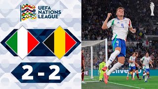 Italia  Belgio  22  Gli Highlights  UEFA Nations League 202425  italia belgio [upl. by Doig]