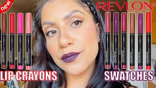 new REVLON COLORSTAY MATTE LITE LIP CRAYON  NATURAL LIGHTING LIP SWATCHES  MagdalineJanet [upl. by Cletus395]