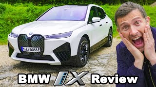 BMW iX review 060mph Autobahn and range test [upl. by Longwood]