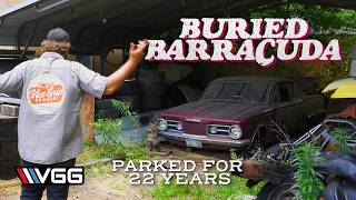 BURIED Plymouth Barracuda Parked for 22 YEARS Will it RUN AND DRIVE 400 Miles Home [upl. by Anelegna]