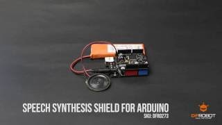 Speech Synthesis Shield for Arduino Demo DFR0273 [upl. by Imoian]