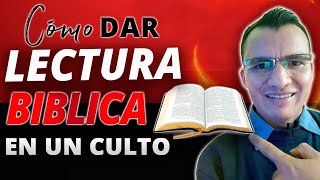 ❤️ COMO DAR UNA LECTURA BIBLICA EN LA IGLESIA PASO A PASO 🥰 PARA INICIAR UN CULTO CRISTIANO [upl. by Hairaza]