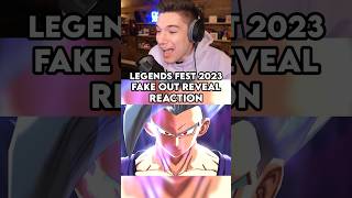 Beast Gohan Fake Out Reveal Reaction on Dragon Ball Legends Festival [upl. by Euqitsym]