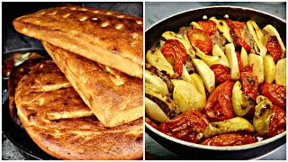 Baking Bread in the Oven and Cooking Minced Meat with Vegetables Gedabey Azerbaijan 2024 4K [upl. by Anurag]