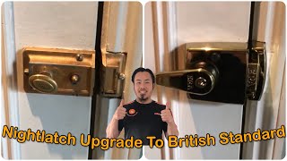 Nightlatch Upgrade To High Security British Standard  Your London Locksmith [upl. by Kantor]