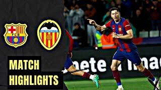 Barcelona VS Valencia  Highlights  Spain Laliga  18 August 2024 [upl. by Semmes]