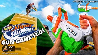 NERF GUN GAME  SUPER SOAKER EDITION 110 Nerf First Person Shooter [upl. by Tamara]