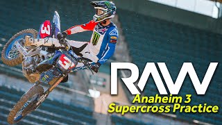 Anaheim 3 Supercross Practice RAW  Motocross Action Magazine [upl. by Nawd]