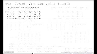 Example of polynomial interpolation Part I [upl. by Zach]